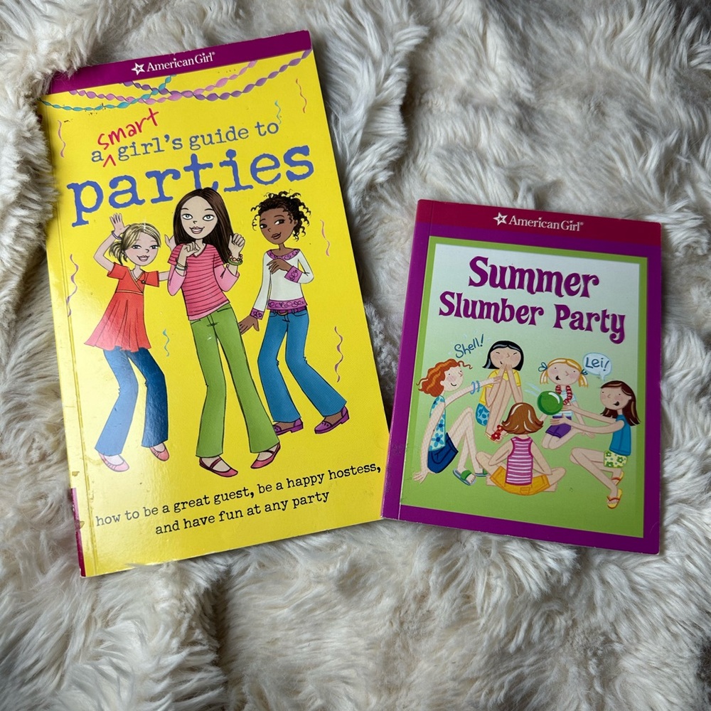 American Girl Party Guide and Book Set - Yellow and Purple